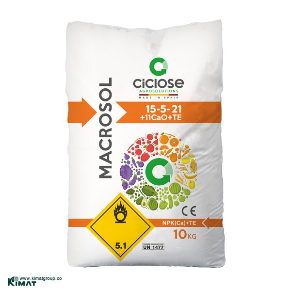 MACROSOL NPK 15-5-21+11CaO+TE, macro