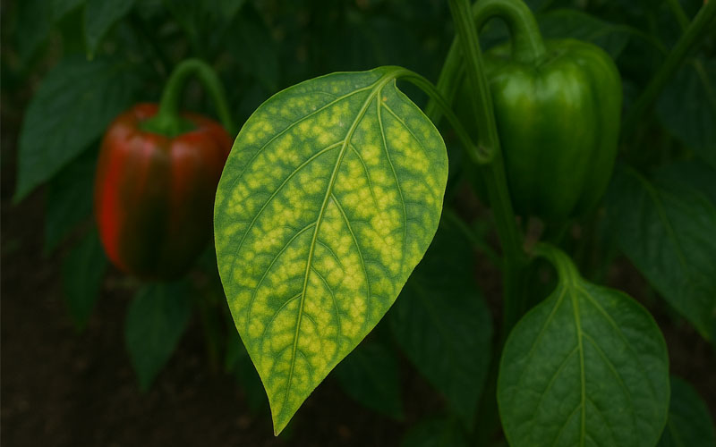 کمبود مواد مغذی در فلفل