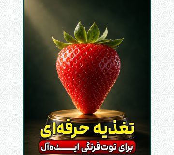 تغذیه حرفه ای برای توت فرنگی ایده آل